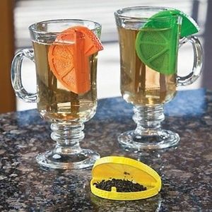 Tea Infusers by Hutzler. One in each Color, 3 Pack